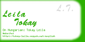 leila tokay business card